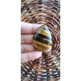 Natural Tiger Eye Drop Pendant stone (with hole)