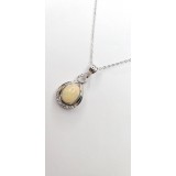 Ethiopian Opal Pendant 925 silver with chain