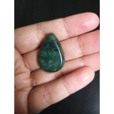 Nephrite jade drop shape