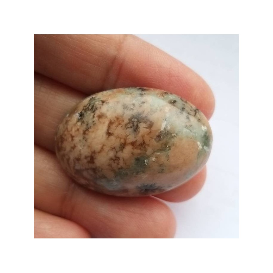 Red Nephrite Jade Oval Cabochon ( Opaque)