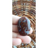 Red Moss Agate Oval Cabochon