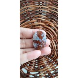 Red Moss Ogate Oval Cabochon