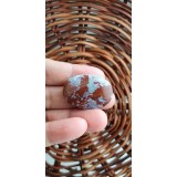 Red Moss Ogate Oval Cabochon