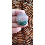 Moss Agate Oval Cabocbon